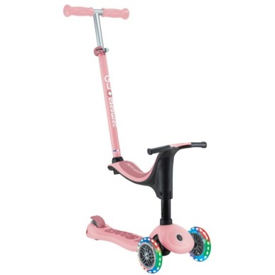 Globber Scooter Go-Up Sporty Ligths  pink παιδικό Πατίνι- Scooter - καροτσάκι-περπατούρα 3-1