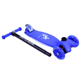ΑΘΛΟΠΑΙΔΙΑ 3τροχο Πατίνι (Scooter) με Φωτιζόμενη βάση και ροδάκια, μπλε