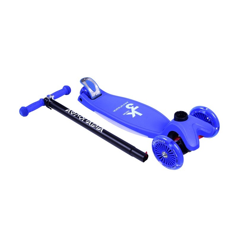 ΑΘΛΟΠΑΙΔΙΑ 3τροχο Πατίνι (Scooter) με Φωτιζόμενη βάση και ροδάκια, μπλε