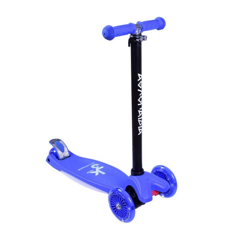 ΑΘΛΟΠΑΙΔΙΑ 3τροχο Πατίνι (Scooter) με Φωτιζόμενη βάση και ροδάκια, μπλε
