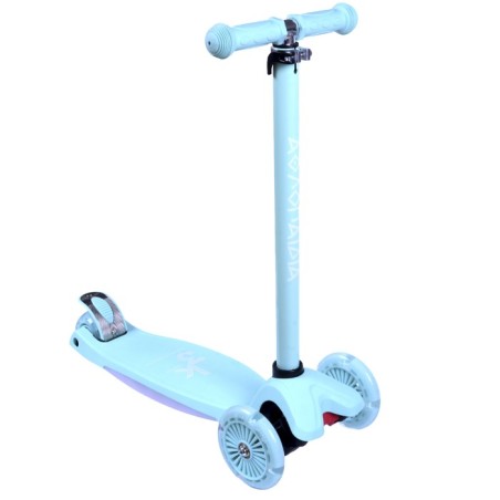 ΑΘΛΟΠΑΙΔΙΑ 3τροχο Πατίνι (Scooter) με Φωτιζόμενα Ροδάκια και βάση, γαλάζιο