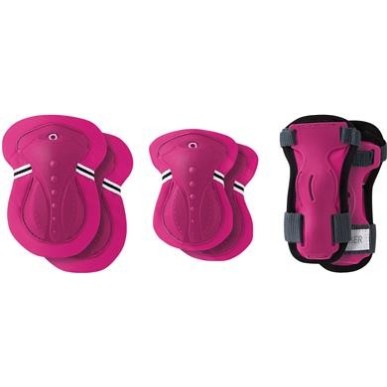 Globber σετ προστατευτικών αξεσουάρ XS φούξια (25-50kg) για ποδήλατο