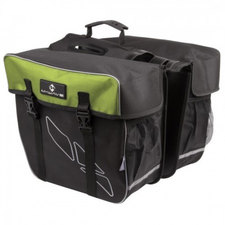 Bike bag m-wave Amsterdam σάκος σχάρας μαύρο/χακί