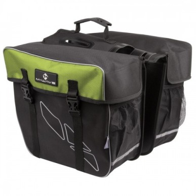 Bike bag m-wave Amsterdam σάκος σχάρας μαύρο/χακί