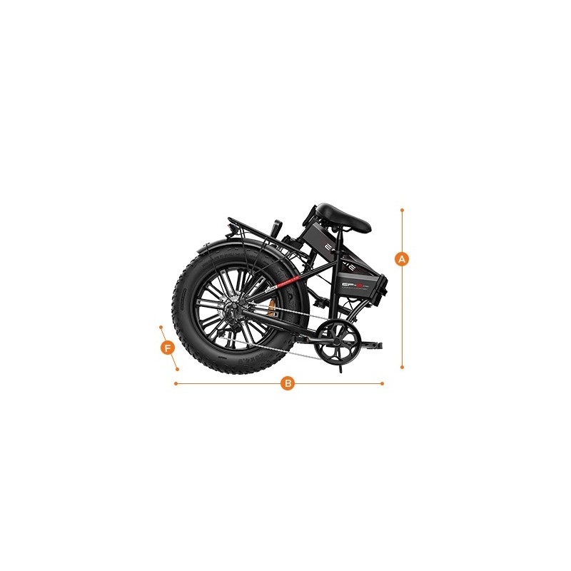 Ηλεκτρικό ποδήλατο ENGWE EP2 Pro E-Bike 20" - Black Matt
