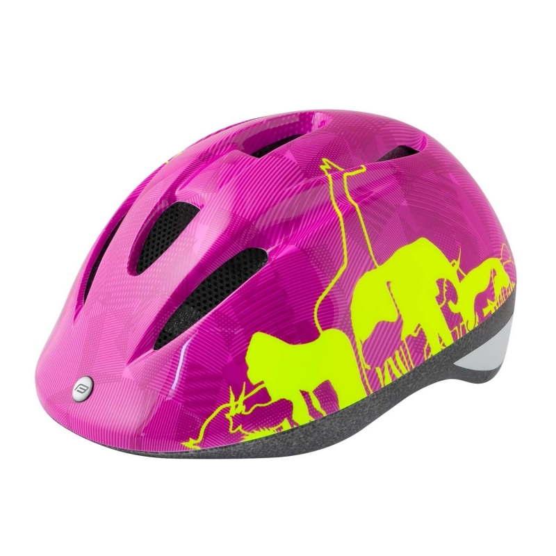 Κράνος Force παιδικό Animals Ροζ / Κίτρινο Dalavikas bikes